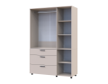 Skříň na oblečení Doros Thorn Kašmír 3 DTD/3Š tyč 135х51.6х200 (44900497)