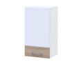 Kuchyně Doros Lea V72_Š40 horní úzká Bílá/Dub Sonoma DTD 40×31,6×72 (81359337.2)