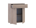 Komoda Doros Ron 2 2 dveře 1 zásuvka Dub Sonoma 80 × 38 × 100 (41516295)