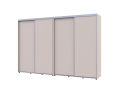 Šatní skříň s posuvnými dveřmi Doros Sigma Slim Kašmír 2+2 dveře 320x60x214.4 (42005611)