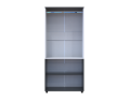 Skříň na oblečení Doros Thorn Antracit/Bílá 2 DTD tyč 90х51.6х200 (44900467)