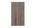 Šatní skříň s policemi a nástavcem Doros Kasper Cremona Cannolo 3 LTD 135×48×245  (42005565)