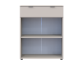 Komoda Doros Ron 2 2 dveře 1 zásuvka Kašmír 80 × 38 × 100 (41516044)