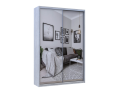 Šatní skříň Doros City Light Borovice Natti 2 zrcadla 120×60×225 (80736502)