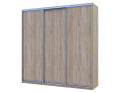 Šatní skříň Doros City Light Dub Sonoma 3 DTD 225×60×225 (42002137)