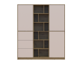 Skříň na oblečení Doros Morgan Dub Artisan/Kašmír DTD /Zásuvky 180×40×210 (44900409)