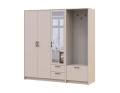 Šatní skříň Doros Rondi s věšákem a zrcadlem Kašmír 3 dvere 181x52x195 (42005401)