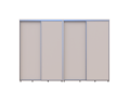 Šatní skříň s posuvnými dveřmi Doros Sigma Slim Kašmír 2+2 dveře 310x60x214.4 (42005609)