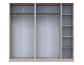 Skříň na oblečení set Promo Kašmír 2+3 dveře 225×48×204 (80737673)