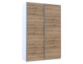 Skříň s posuvnými dveřmi Doros G-Caiser Bílá Dub Evok 2 DTD 160x60x240 (42005073)