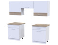 Kuchyně Lea Doros 1,8 m Bílá/Dub Sonoma DTD 180×60×250 (81000010)