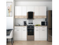 Kuchyně Lea Doros 2,6 m Bílá/Dub Sonoma DTD 260×60×250 (81000009)