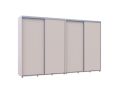 Šatní skříň s posuvnými dveřmi Doros Sigma Slim Kašmír 2+2 dveře 340x60x214.4 (42005615)