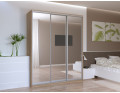 Šatní skříň Doros City Light Dub Sonoma 3 zrcadla 180×60×225 (42002057)
