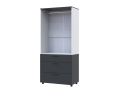 Skříň na oblečení Doros Thorn Antracit/Bílá 2 DTD/3Š tyč 90х51.6х200 (44900469)