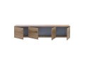 TV stolek Doros Levia Dub Evok 4 dveře 160x35x33 (41516094)