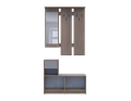 Předsíň Bela Cremona Cannolo/Šedá 1 DTD / 1 zrcadlo 100×40×210 (44900413)