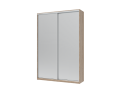 Šatní skříň Doros City Light Dub Sonoma 2 zrcadla 150×45×225 (42002038)