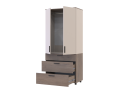 Skříň na oblečení Doros Thorn Cremona Cannolo/Kašmír 2 DTD/3Š tyč 90х51.6х200 (44900453)