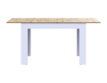 Jídelní stůl Doros Flint Bílý/Dub Artisan 120/170x80x78 (41510130)