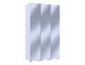 Set Doros Gelar Bílý 3 zrcadla 117 × 49,5 × 203,4 (42002166)