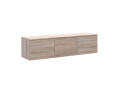 TV stolek Doros Levia Dub Sonoma 3 dveře 130x35x33 (41516301)