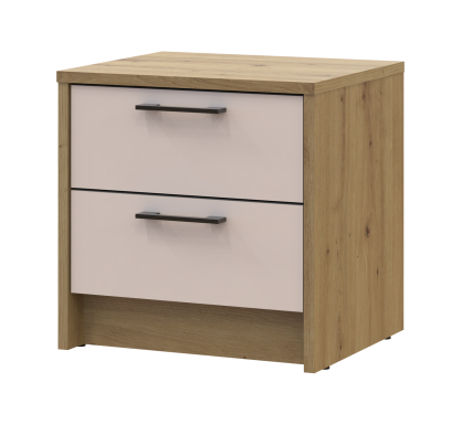 Noční stolek Doros Rondi Dub Artisan/Kašmír 2Zás 40x35x40 (41516287)