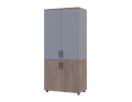 Skříň na oblečení Doros Thorn Cremona Cannolo/Šedá 2 DTD tyč 90х51.6х200 (44900455)