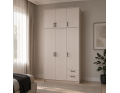 Šatní skříň Doros Rondy s s vysokým nástavcem Kašmír 3 dvere 121x52x260 (80738485)