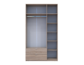 Šatní skříň Lukas Dub Sonoma/Dub Sonoma 3 dveře 135x50x240 (80737803)