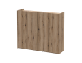 Botník se zrcadlem Doros Kassel Dub Evok 4 DTD 128×40×110 (42005501)