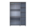 Skříň na oblečení Doros Thorn Šedá 3 DTD tyč 135x51.6x200 (44900487)