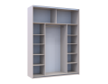 Šatní skříň s posuvnými dveřmi Doros G-Caiser Kašmír / Kašmír 1 DTD / 1 zrcadlo / 3 části 180x60x240 (42005321)