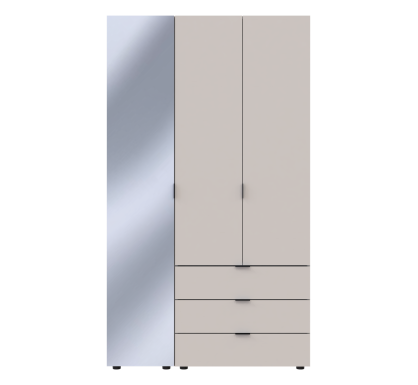 Skříň na oblečení Doros Gelar Kašmír 2 dveře/zrcadlo 116,5 × 49,5 × 203,4 (80737655)