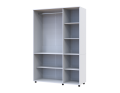 Skříň na oblečení Doros Thorn Bílá 3 DTD tyč 135x51.6x200 (44900483)