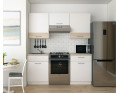 Kuchyně Lea Doros 1,8 m Bílá/Dub Sonoma DTD 180×60×250 (81000010)