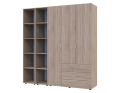 Set Doros Gelar se 2 regálů Dub Sonoma 3 dveře 192,6×49,5×203,4 (42005049)