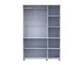 Skříň na oblečení Doros Thorn Bílá 3 DTD tyč 135x51.6x200 (44900483)
