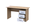 Kancelářský stůl Doros T3 Dub Evok/Bílý Dřevo 120 × 68 × 78 (41901064)