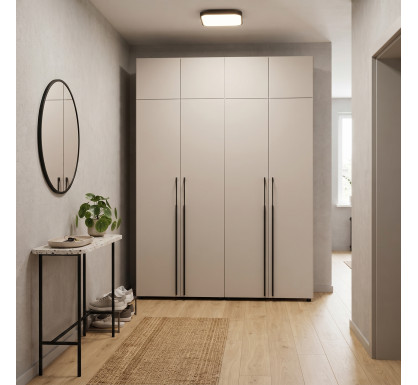 Šatní skříň s nástavcem Doros Kasper Kašmír 2+2 LTD 180×48×245 cm (42005522)