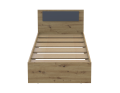 Postel Doros Rondi Jednolůžková Dub Artisan/Antracit 90x200 (44900530)