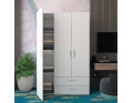 Skříň na oblečení Doros Ektor Bílý 3 dveře 116×49,5×180 (80737076)
