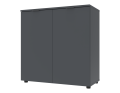 Komoda Doros Ron 3 2 dveře Grafit 80 × 38 × 81 (41516002)