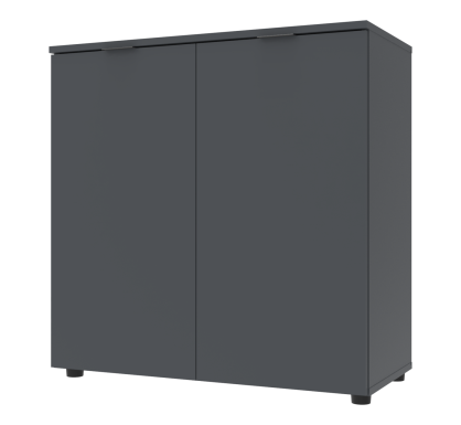 Komoda Doros Ron 3 2 dveře Grafit 80 × 38 × 81 (41516002)