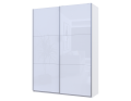 Skříň s posuvnými dveřmi Doros G-Caiser Bílá 2 Sklo / 3 části 180x60x240 (42005017)