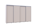 Šatní skříň s posuvnými dveřmi Doros Sigma Slim Kašmír 2+2 dveře 340x45x214.4 (42005614)