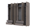 Set Doros Lukas Cannolo/Cannolo 3+3 dveře 255×50×240 (42005242)