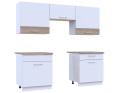 Kuchyně Lea Doros 1,8 m Bílá/Dub Sonoma DTD 180×60×250 (81000010)