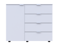 Komoda Doros GC1 Bílý 100 × 40 × 81,7 (41510028)