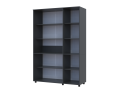 Skříň na oblečení Doros Thorn Antracit 3 DTD police 135x51.6x200 (44900492)